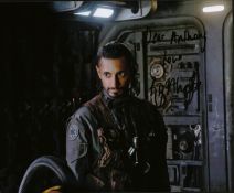 Riz Ahmed signed 10x8inch colour photo.