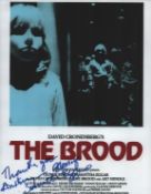 Samantha Eggar signed The Brood 10x8inch colour promo photo.