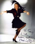 Sarah Greene signed 10x8inch colour photo. Dedicated.