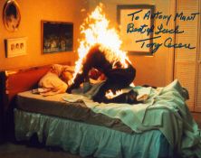 Tony Cecece signed 10x8inch colour photo. Dedicated.