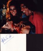 Adrienne Corri signed white card with unsigned 10x8inch colour photo.