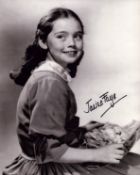 janine Faye signed 10x8inch black and white photo.