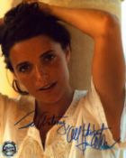 Karen Allen signed 10x8inch Indiana Jones colour photo. Dedicated.