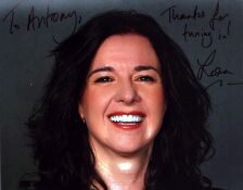 Leona Graham signed 10x8inch colour photo. Dedicated.