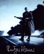 Rutger Hauer signed 10x8inch colour photo.