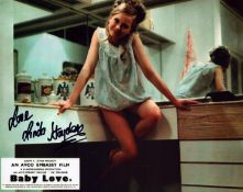Linda Hayden signed 10x8inch Baby Love movie still colour photo.