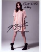 Karen Gilan signed 10x8inch colour photo. Dedicated.