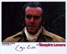 George Cole signed 10x8inch colour photo.