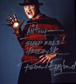 Robert Englund signed 10x8inch colour photo. Dedicated.