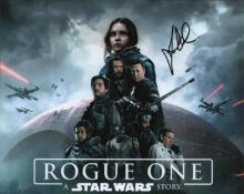 Simon Crane signed Rogue One Star Wars Story 10x8inch colour photo.