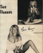 Sue Vanner signed 10x8inch black and white photo.