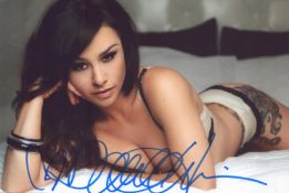Danielle Harris signed 10x8inch colour photo.