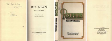 Fred signed. Reunion Hardback Book. Author: Fred Uhlman. Edition: First Edition. With an