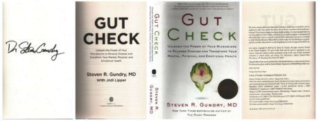 Dr. Steven Gundry signed. Gut Check Unleash the Power of Your Microbiome to Reverse Disease and