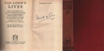 Van Loon's Lives Hardback Book. Witten & Illustrated by Hendrik Willem Van Loon. Publisher: George