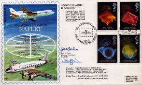 Erin N Cowley signed '30th Anniversary of Raflet' first day cover, stamped 11th April 1989, FDC.