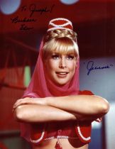 Barbara Eden signed 10X8 inch colour photo with slight tape marked to top right hand corner not affe