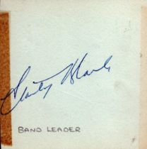 unknown bandleader signature on album page