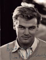 Keith Michell Signed 5x3 inch black and white photo