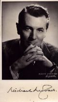 Michael Redgrave Signed 6X4 inch black and white photo