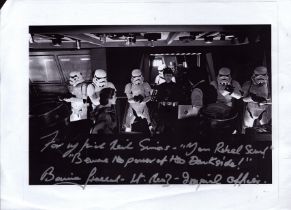 Barrie Holland signer 12x 8 inch Photocopied photo with original signature