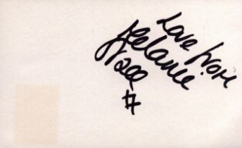 Melanie Sykes Signed 5X3 InchWhite Card