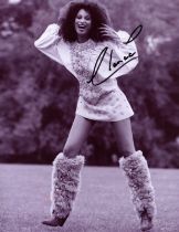 Clarica Johnson signed 10X8 inch black and white photo