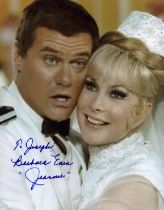 Barbara Eden signed 10X8 inch colour photo with slight tape marked to top right hand corner not affe