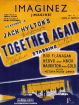 Bart flanagan nervo and knox, naughton and gold signed Music score