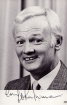 John Inman Signed 6x4 Inch black and white Photo
