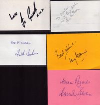 Autographed card collection 5 in total unknown signatures may yield good value