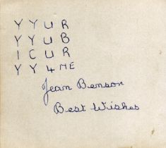 Jeam Bembon signed album page