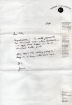 David Puttman signed ALS dated 15th of November 1988