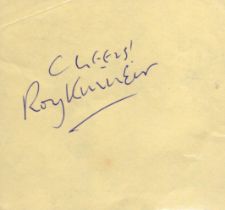Roy Kinney signed album page
