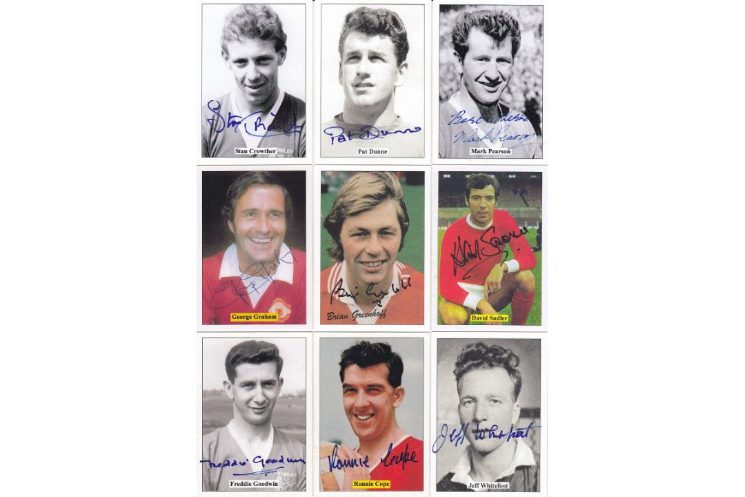 Lot of Autographed JF SPORTING COLLECTIBLES Trading Cards ; Lot of 9 modern day trading cards depict