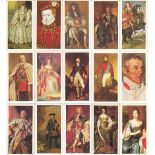 Lot of QUEEN ELIZABETH 1 - QUEEN ELIZABETH II Vintage Tea Cards ; A superb lot of 49 cards issued by