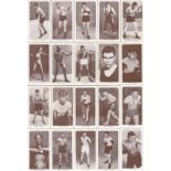 Lot of BOXING Cigarette Cards ; A superb set of 50 cards issued by Churchmans Cigarettes from their