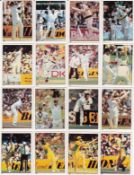 Lot of CRICKET Stickers ; Lot of 24 stickers depicting Australian Internationals, issued by Scanlens