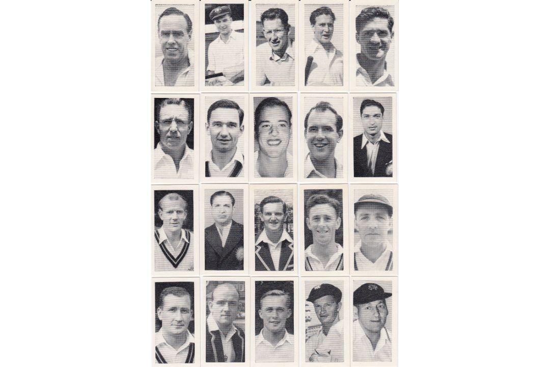 Lot of CRICKET Cigarette Cards ; A superb set of 25 cards issued by Kane Products LTD from their 195