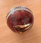 Richard Hadlee signed cricket ball.