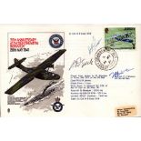 Lt Cdr D.E. Loop, Wg Cdr T.H. Watson & 1 other signed FDC. 35th Anniv of the Sighting of the Bismarc