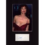 SUSAN SARANDON Actress signed 12x16 mounted Card with Photo
