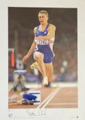 Jonathon Edwards Sydney 2000 Olympics Signed limited edition A2 print - Jonathon Edwards fulfilled h
