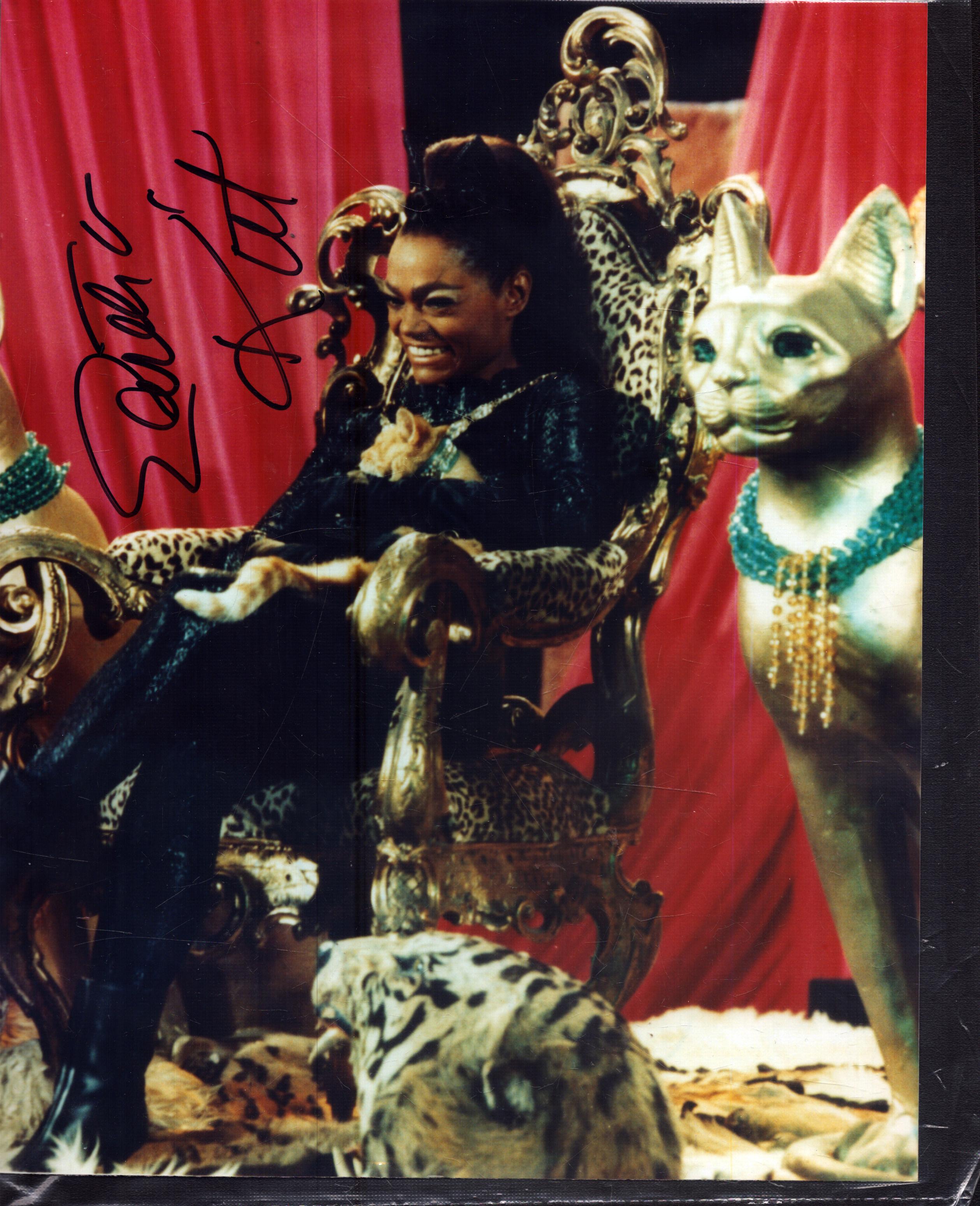 Ertha Kit Singer EARTHA KITT Actress / Singer signed Catwoman Batman 8x10 Photo.