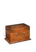 Ernest Gimson (1864-1919), a rare inlaid walnut stationery box,