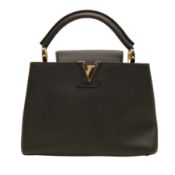 Louis Vuitton Black Taurillon Capucines BB