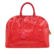 Louis Vuitton Rose Pop Monogram Vernis Alma GM
