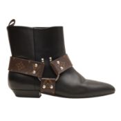 Louis Vuitton Black Rhapsody Western Ankle Boot - Size 39
