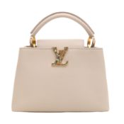 Louis Vuitton Pale Grey Taurillon Capucines BB