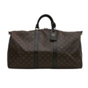 Louis Vuitton Monogram Macasar Keepall Bandouliere 55